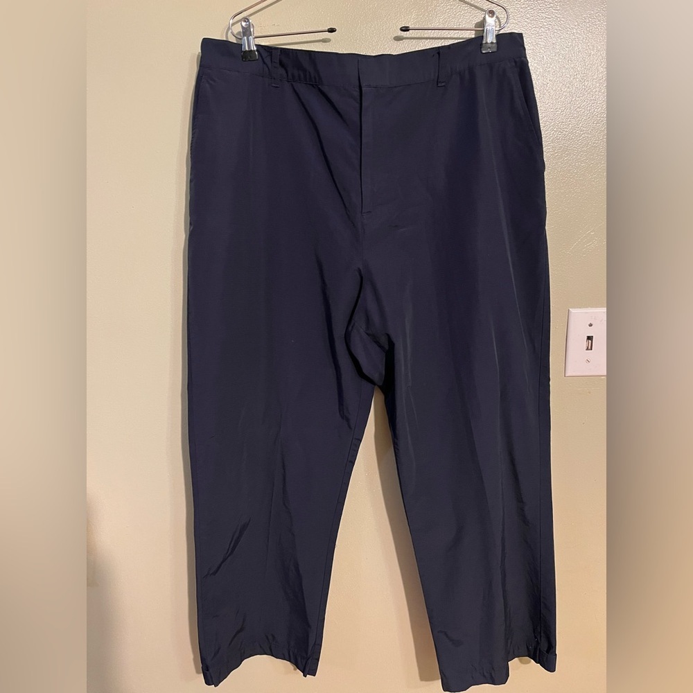 Lauren Ralph Lauren Womens Cotton Nylon Navy Pants Crop 18W